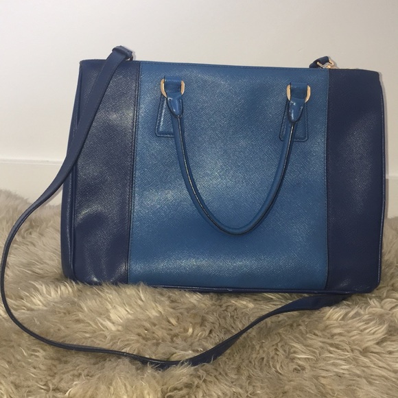 PRADA Bluette+Cobalto Saffiono Lux Authentic - Picture 4 of 6